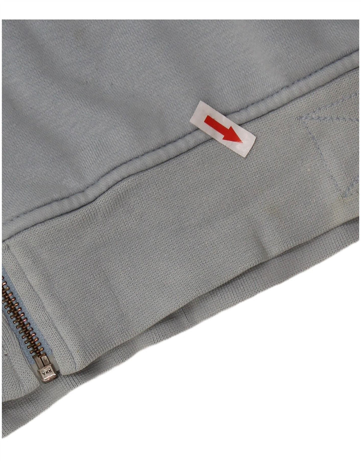 Felpa con cappuccio e zip grafica Nike da bambino 13-14 anni XL in cotone color block blu