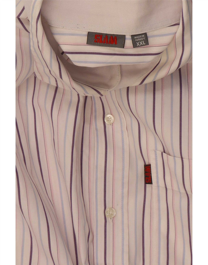 Camicia da uomo Slam 2XL a righe multicolore