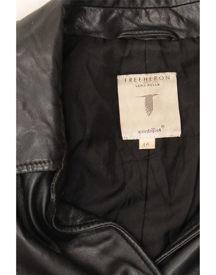 Cappotto Donna In Pelle Free Heron Conbipel IT 46 Large Nero