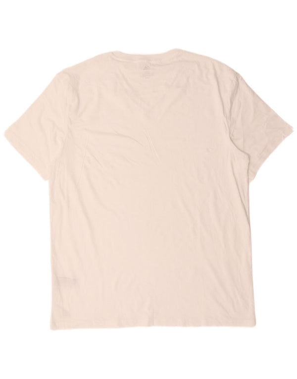 T-shirt da uomo Adidas Top 2XL cotone bianco