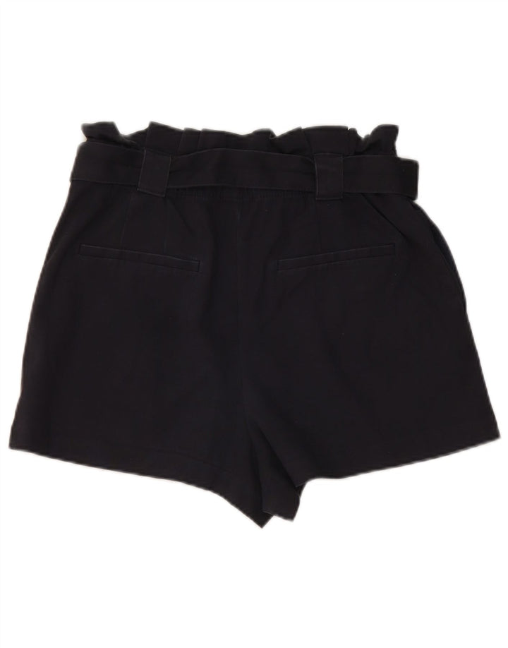 Pantaloncini chino a vita alta da donna Zara medi W28 blu navy