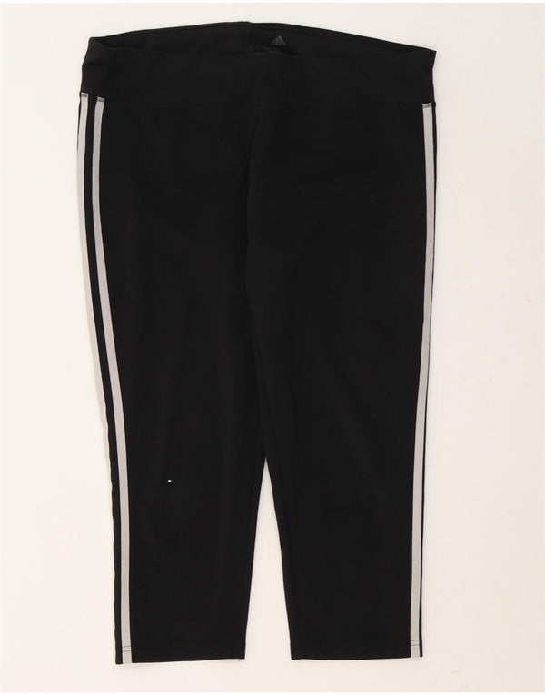 Leggings Adidas Climalite Capri da donna UK 20/22 XL Colorblock nero