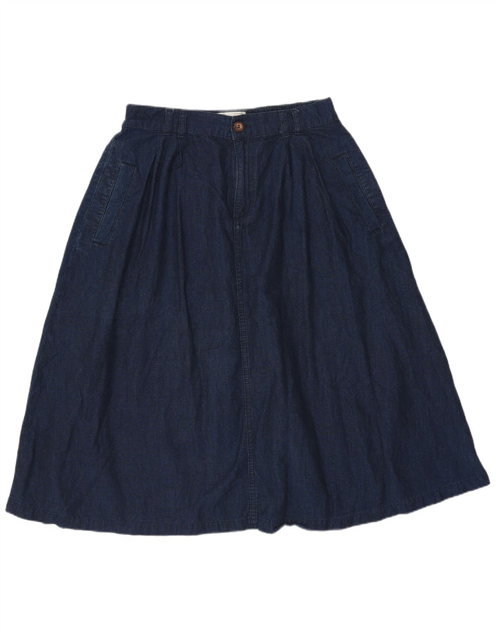 Gonna di jeans da donna Fat Face UK 10 piccola W30 cotone blu navy