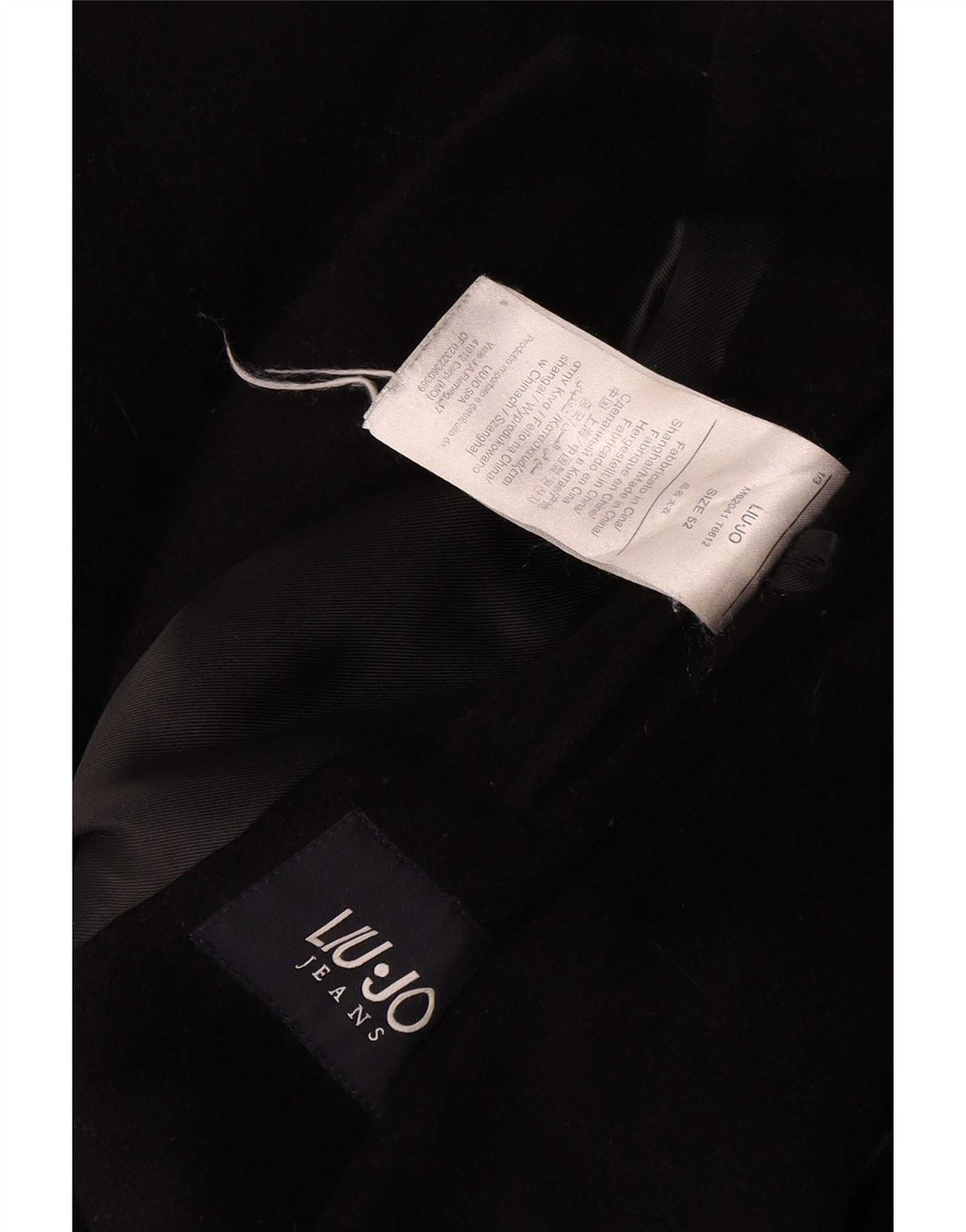 Cappotto Uomo Liu Jo IT 52 XL Nero Lana