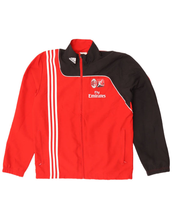 Giacca da tuta da uomo Adidas AC Milan UK 38/40 Medium Red Colourblock