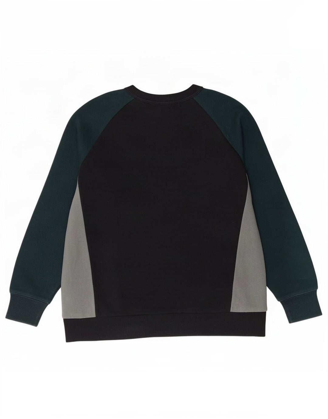 Zara Uomo Felpa Maglione Medio Nero Colorblock