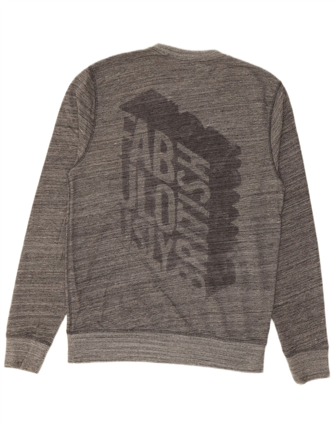 JACK WILLS Felpa grafica da uomo Maglione Cotone gessato grigio medio