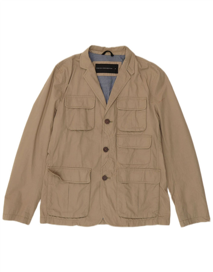 Giacca multiuso da uomo French Connection UK 40 grande cotone beige