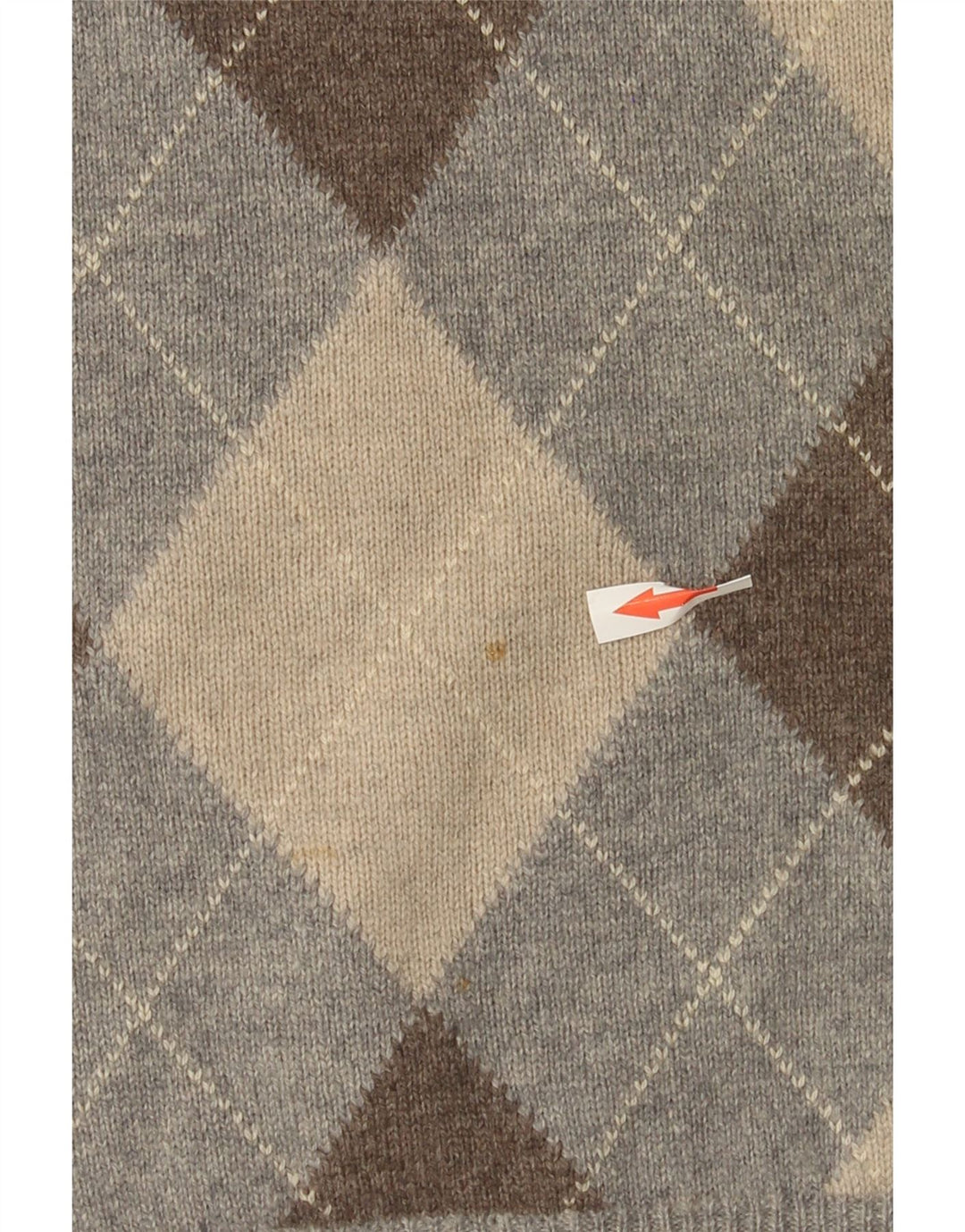 Canotta da uomo Blue Harbour Canotta grande grigia a rombi/diamante in lana d'agnello