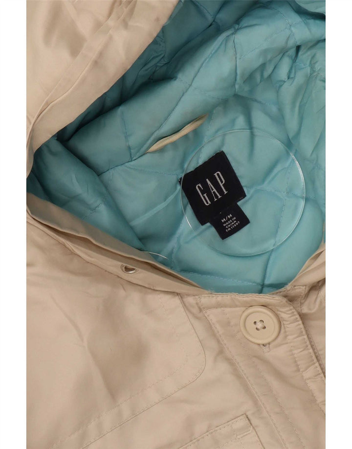 Giacca a vento con cappuccio da donna Gap UK 14 medio bianco sporco