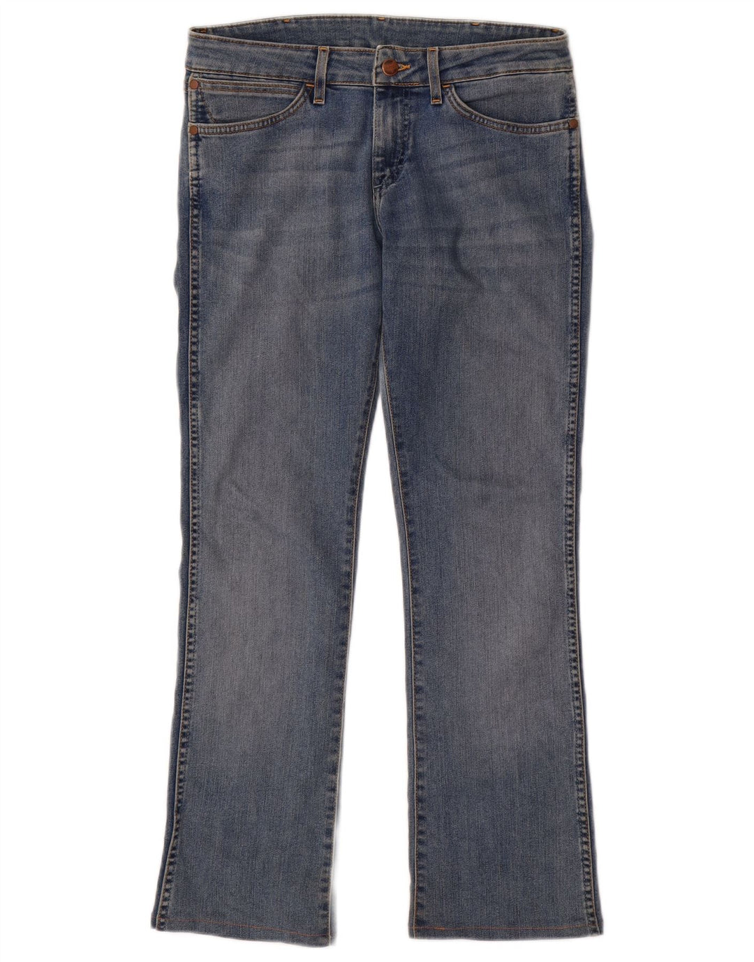 WRANGLER Womens Iris Bootcut Jeans W29 L29 Blue Cotton