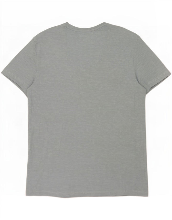 T-shirt da uomo Guess Top XS blu chiazzata