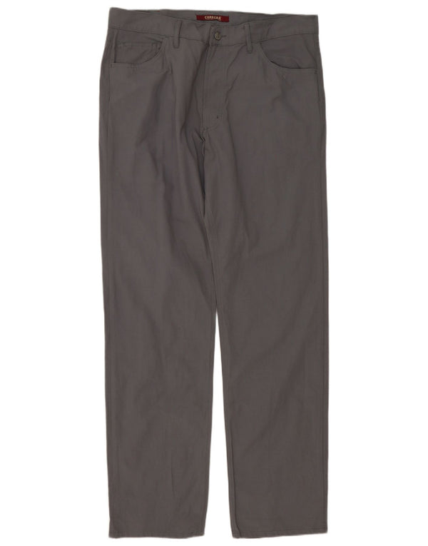 Pantaloni casual dritti da uomo Carrera W38 L34 cotone grigio