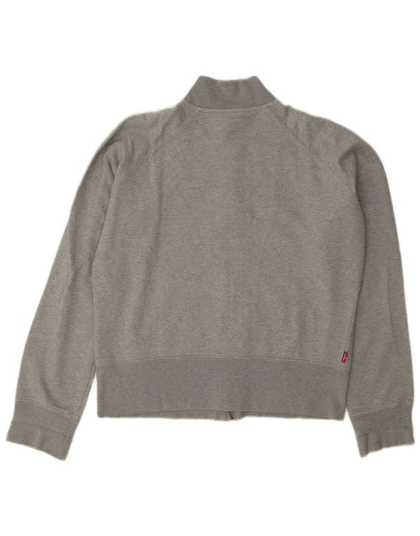 Levi's Womens Graphic Tracksuit Top Jacket UK 18 XL Grey Flecked