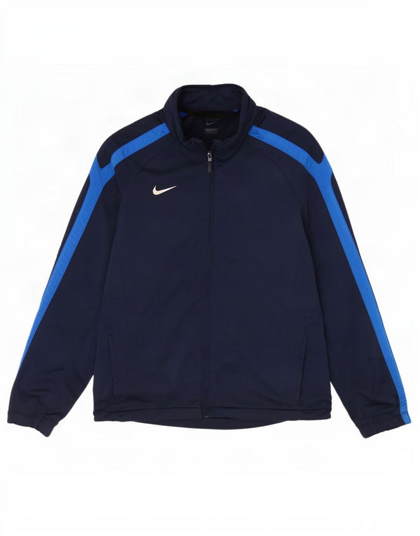 Giacca da tuta da uomo Nike, giacca media, blu navy, poliestere, sportiva