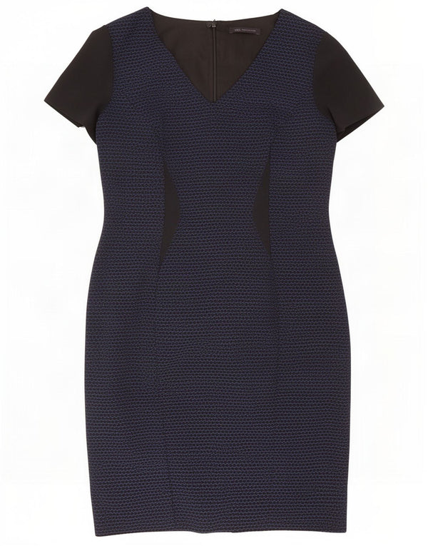 Abito tubino da donna Marks & Spencer UK 14 Blocco colore blu navy medio