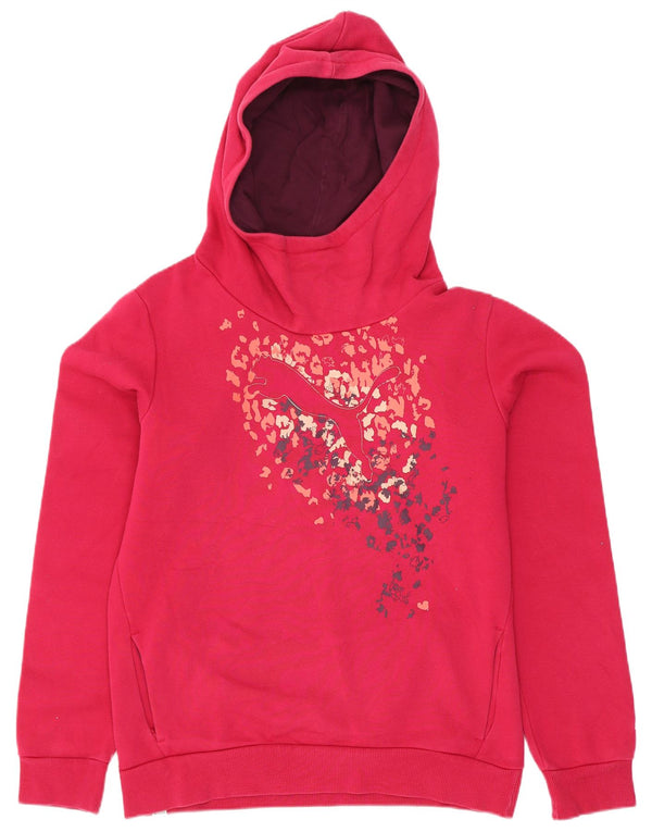 Felpa con cappuccio grafica per ragazze Puma 15-16 anni Rosa
