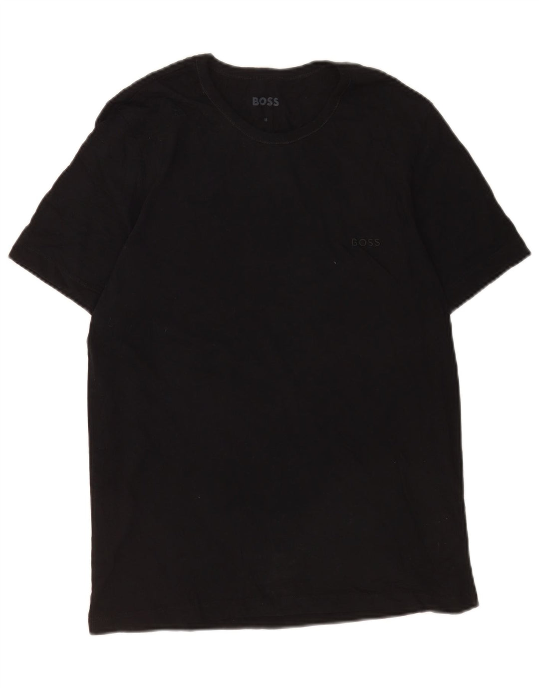 T-shirt da uomo Hugo Boss Top in cotone nero medio