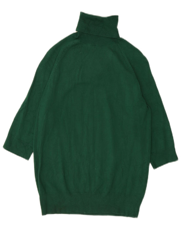 Maglione Zara da donna con collo alto e maniche a 3/4 UK 12 Viscosa verde medio