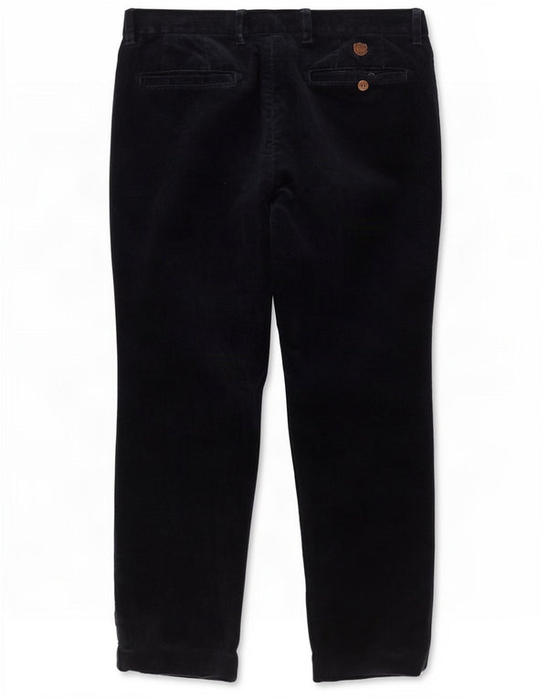 Pantaloni dritti in velluto a coste Marks & Spencer da uomo blu Harbour W36 L29 Navy