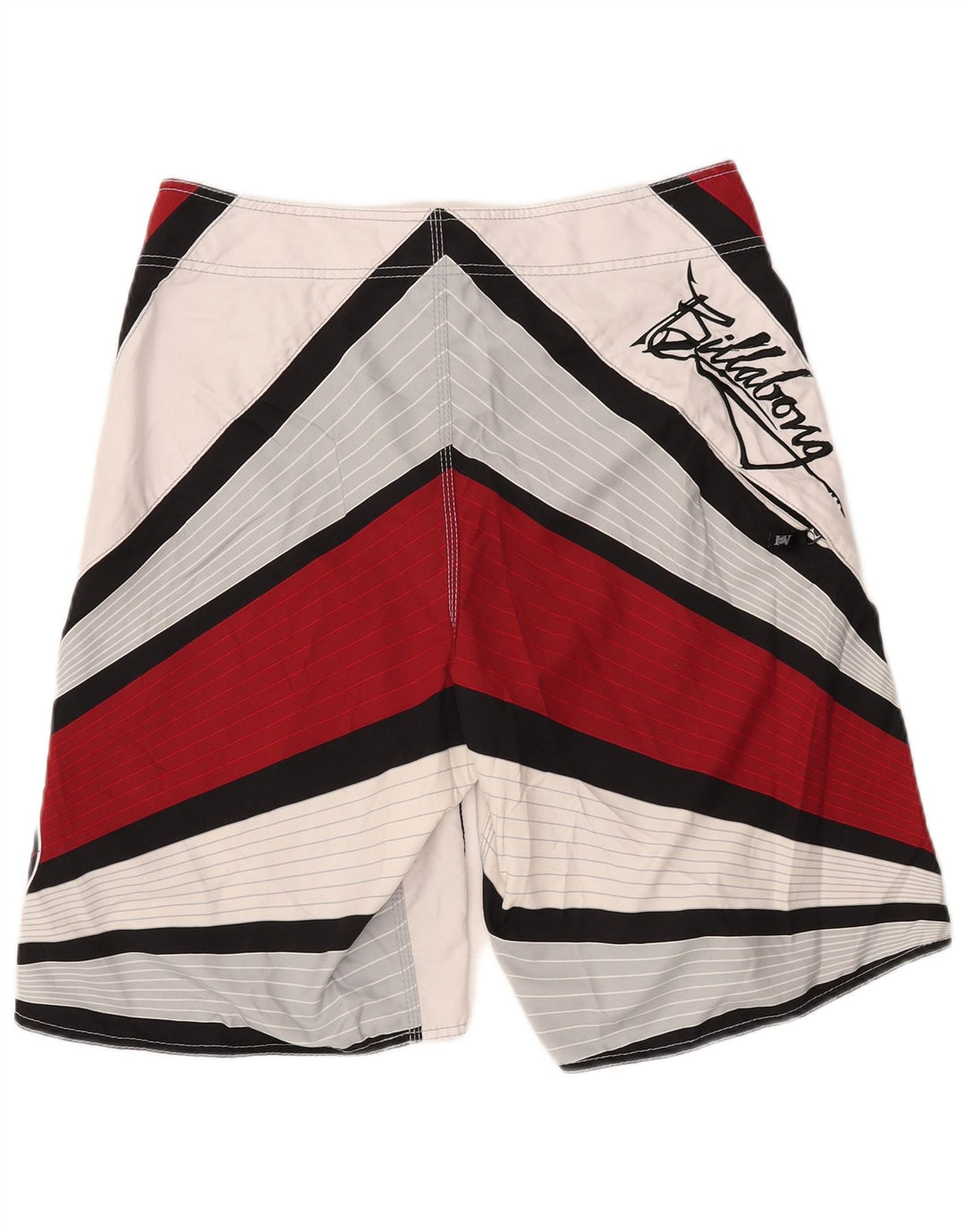 BILLABONG Pantaloncini da bagno grafici da uomo Grandi in poliestere color block rosso