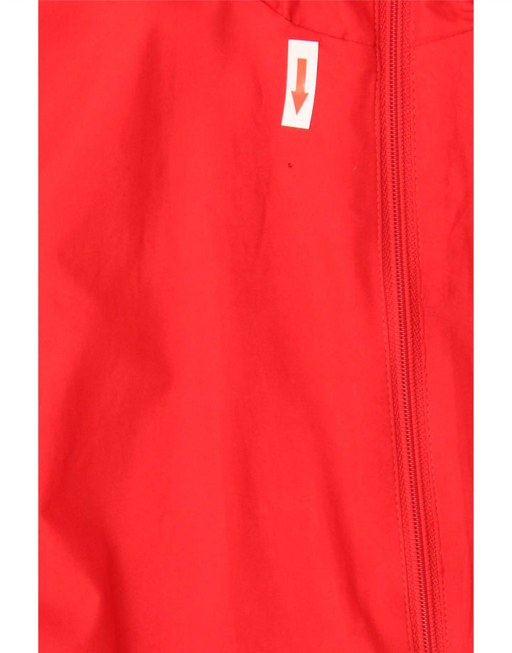Giacca da ginnastica grafica da uomo Adidas piccola rossa in poliestere