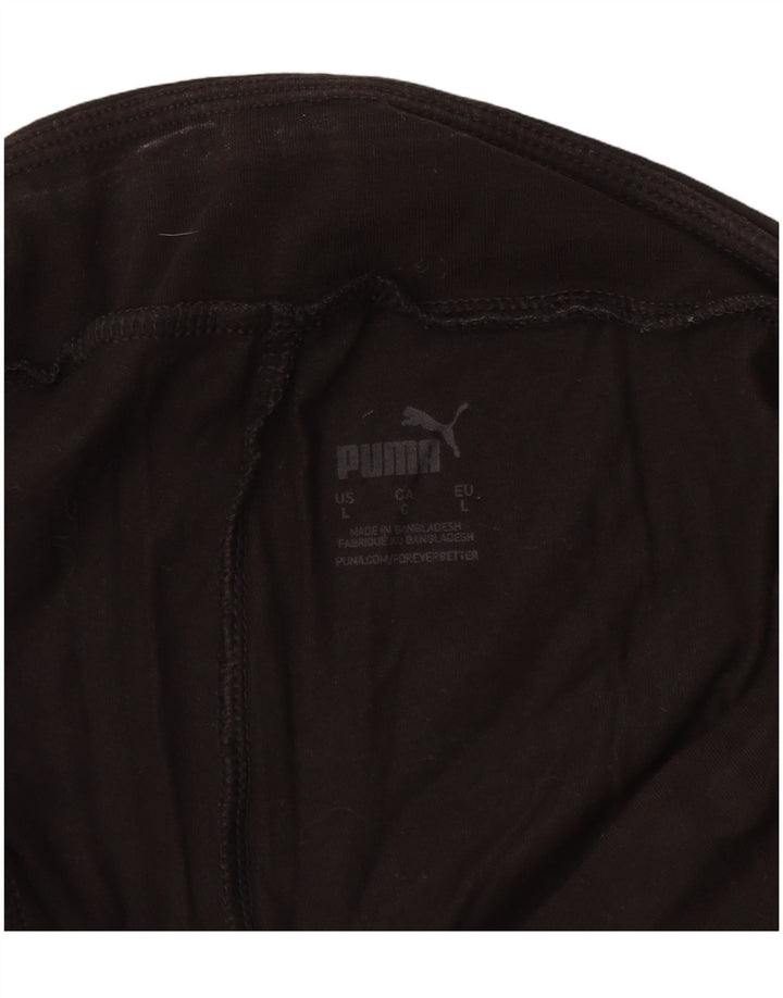 Leggings grafici PUMA da donna UK 14 Large Nero Cotone