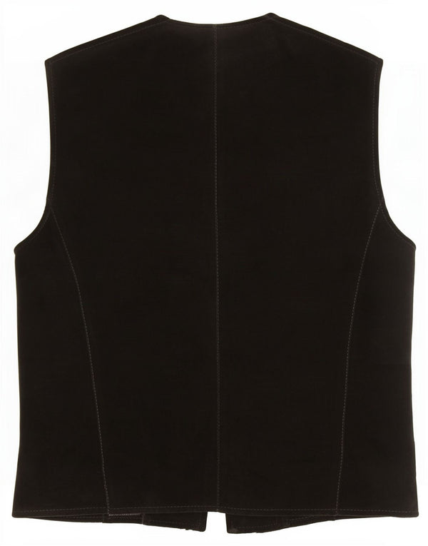 Gilet vintage da donna UK 12 medio nero
