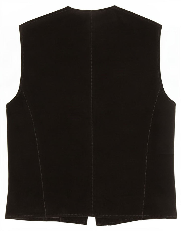 Gilet vintage da donna UK 12 medio nero