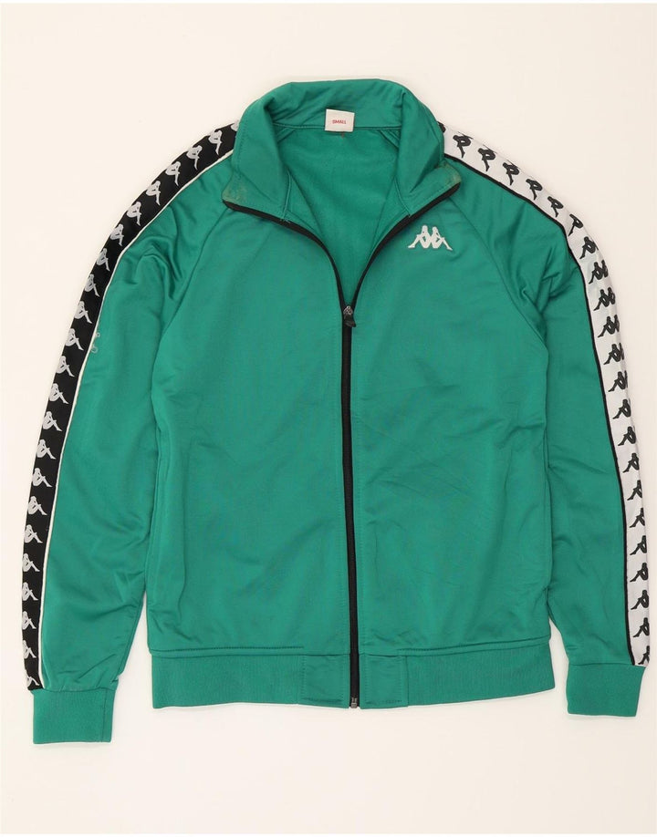 Giacca da ginnastica grafica da uomo Kappa Small Green Colourblock