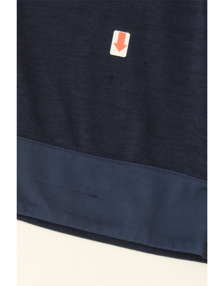 ADIDAS Boys Sport Shorts 7-8 Years Medium Navy Blue Colourblock Polyester Vintage Adidas and Second-Hand Adidas from Messina Hembry 