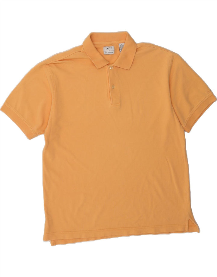 IZOD Mens Polo Shirt Medium Orange Cotton Vintage Izod and Second-Hand Izod from Messina Hembry 