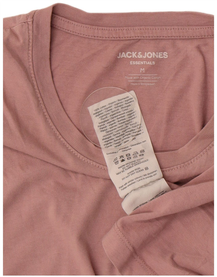 T-shirt da uomo Jack & Jones Top in cotone rosa medio