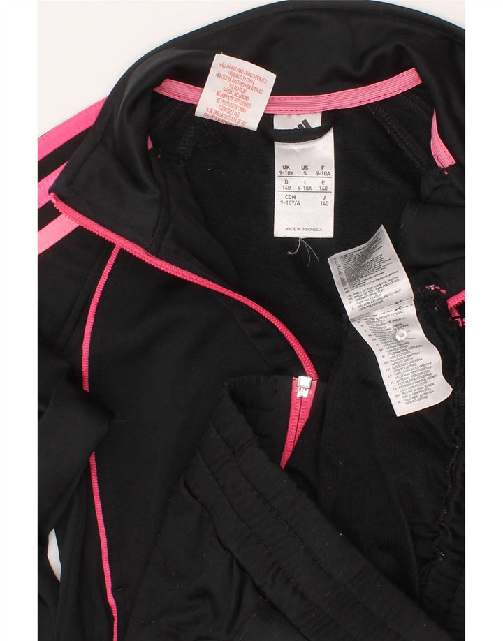 Giacca Top Tuta Adidas Bambina 9-10 Anni Poliestere Nera