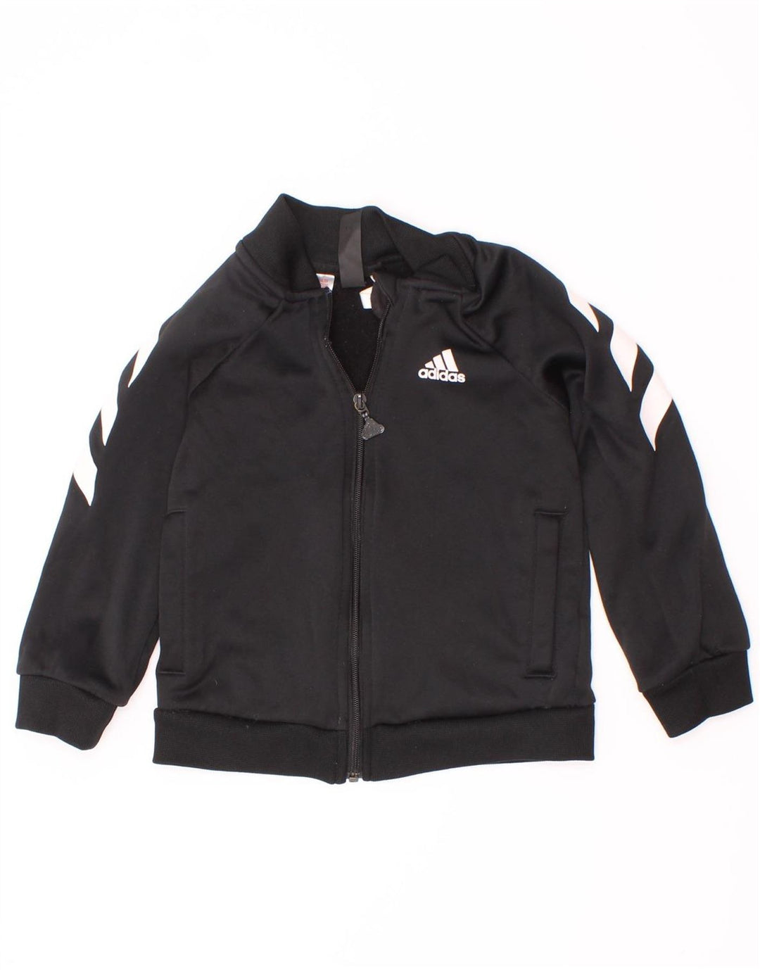 Giacca da tuta da ragazzo Adidas 3-4 anni in poliestere color block nero