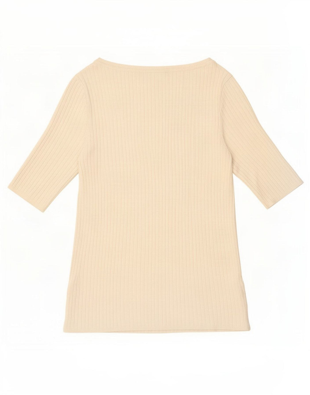 Marks & Spencer Top da donna manica 3/4 UK 12 viscosa bianco sporco medio
