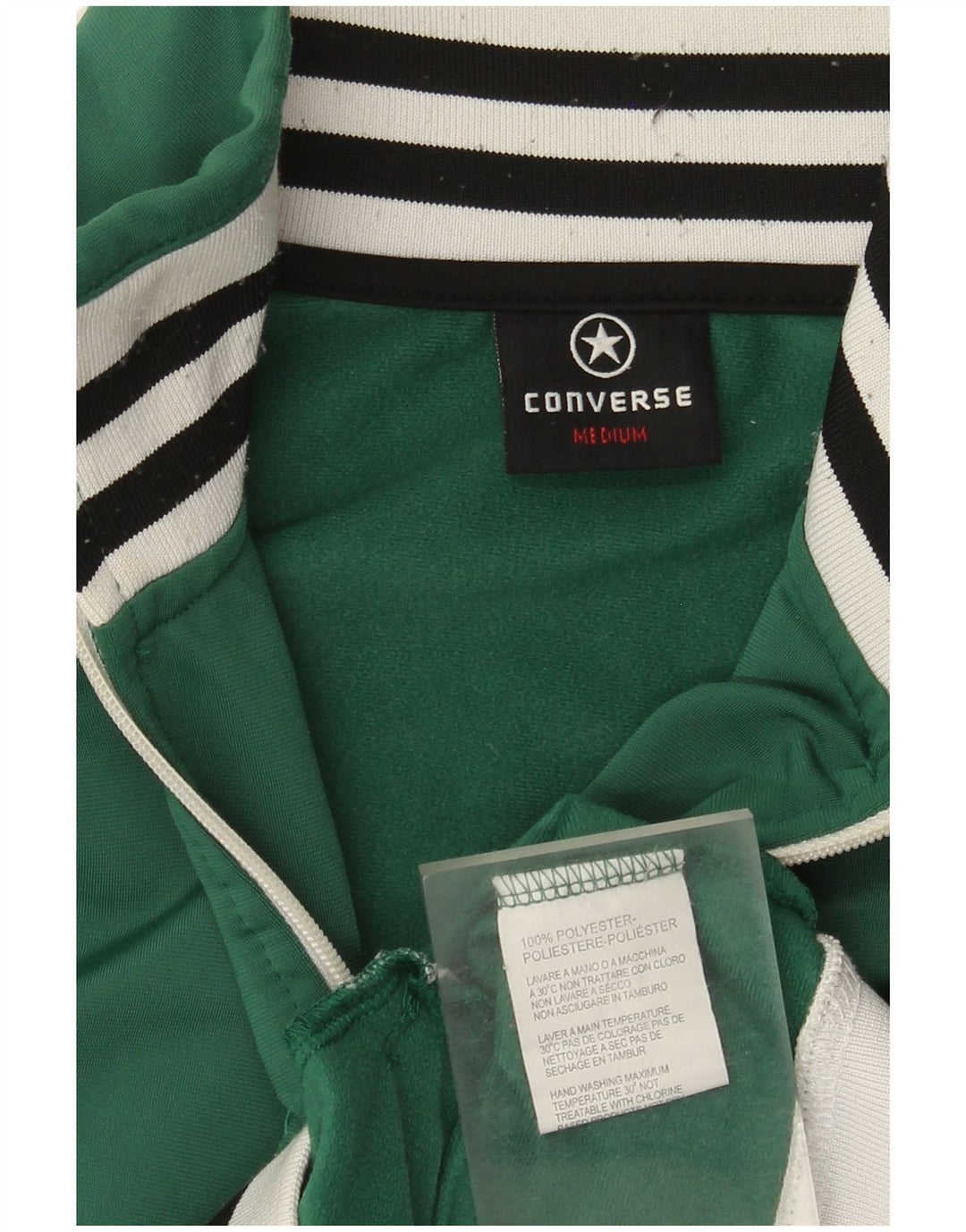 Giacca da tuta da donna Converse UK 14 Colorblock verde medio