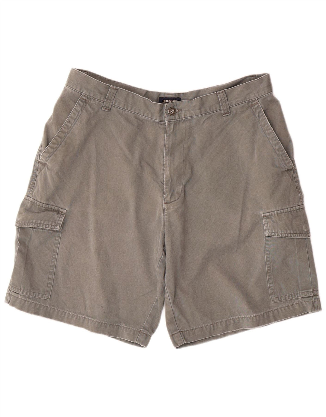 DOCKERS Mens Cargo Shorts W36 Large Grey Cotton