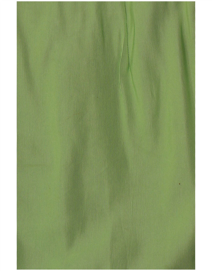 Gonna a tubino da donna VINTAGE IT 46 grande W30 cotone gessato verde