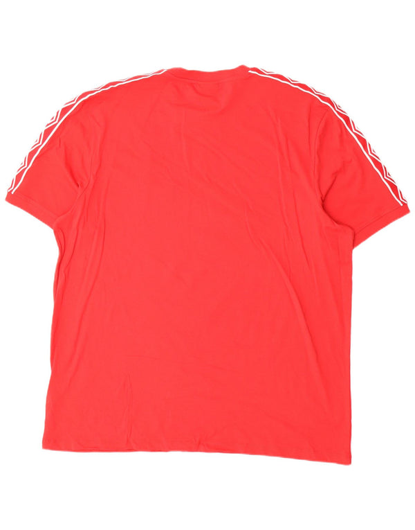 T-shirt grafica da uomo Umbro Top 3XL cotone rosso