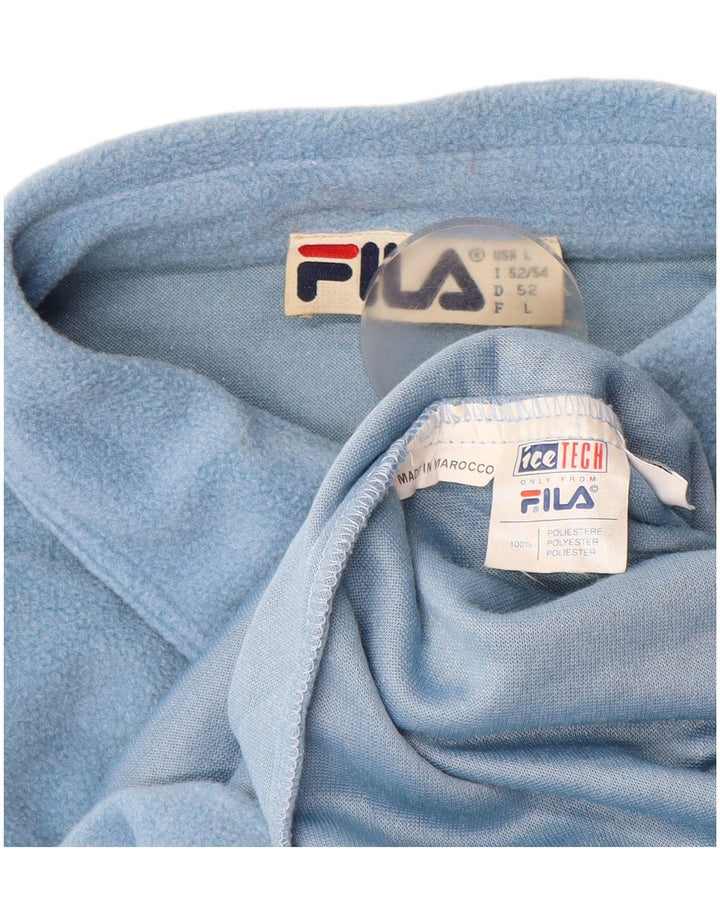 Maglia in pile da uomo FILA IT 52/54 Large Blu Poliestere
