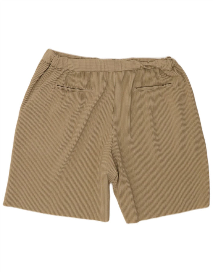 Pantaloncini di velluto a coste Zara da donna grandi W32 Beige
