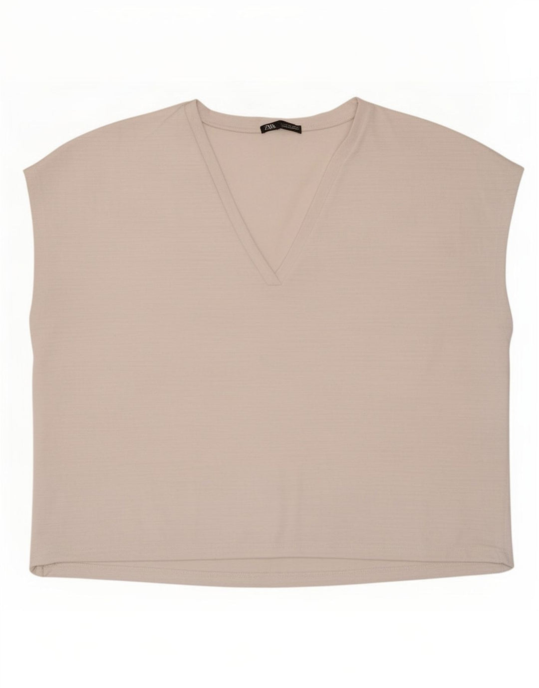 Canotta oversize da donna Zara UK 10 piccola bianca in poliestere