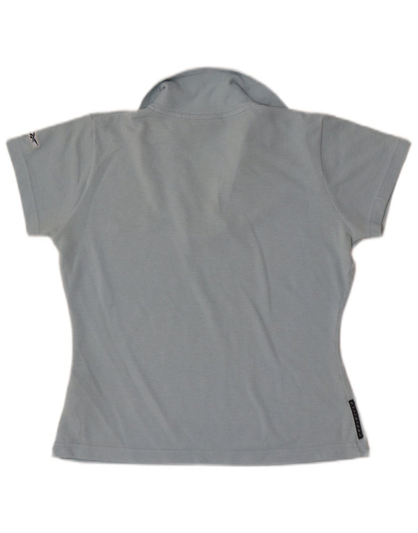 Polo Reebok da donna UK 10 Small blu poliestere