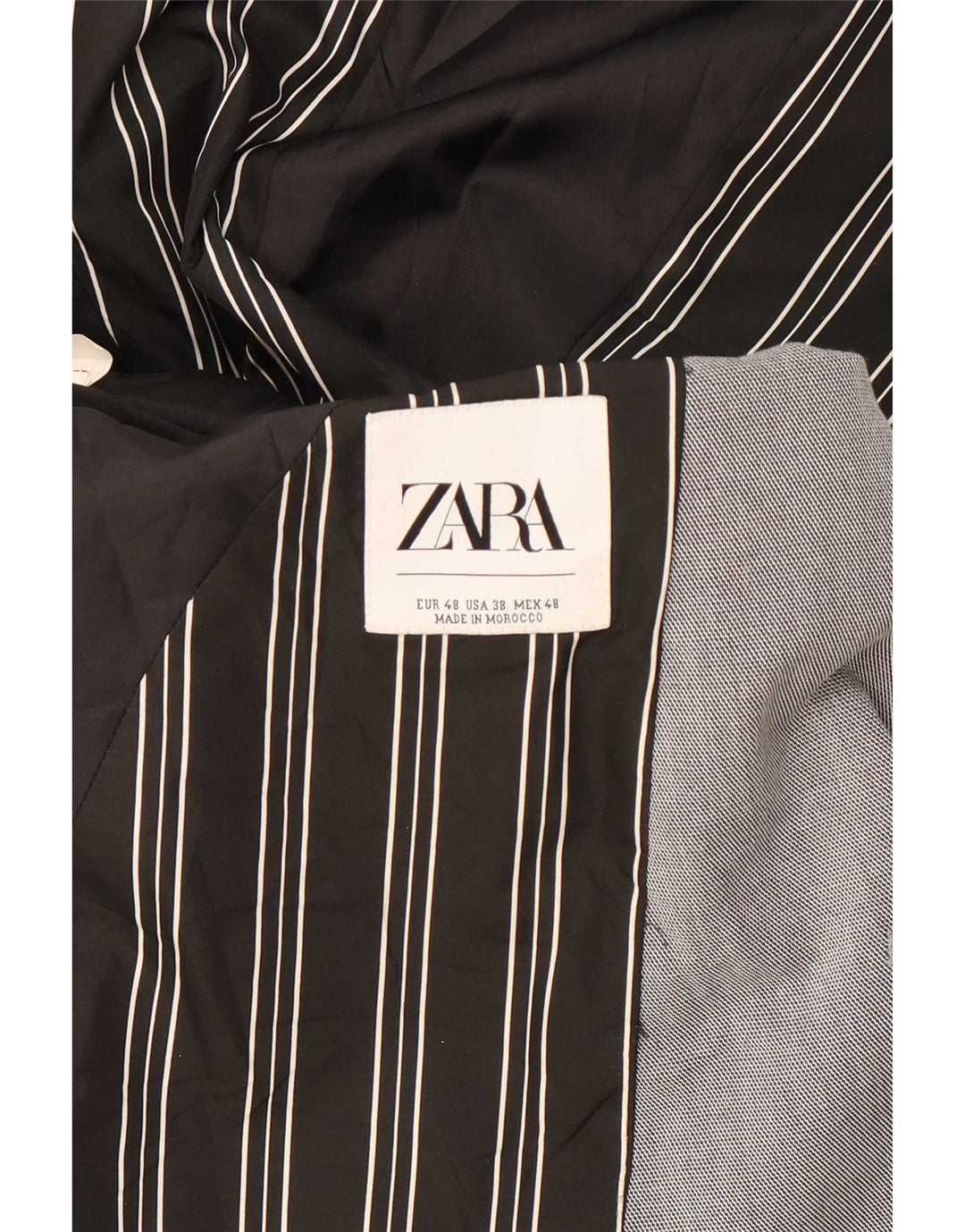 Giacca blazer da uomo a 2 bottoni Zara EU 48 grigio medio color block