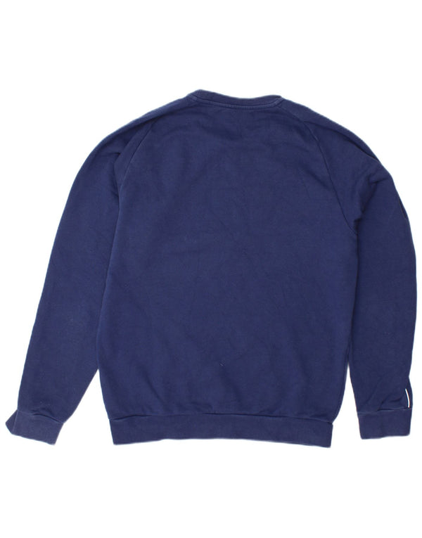 Felpa da uomo ADIDAS maglione piccolo blu navy in cotone