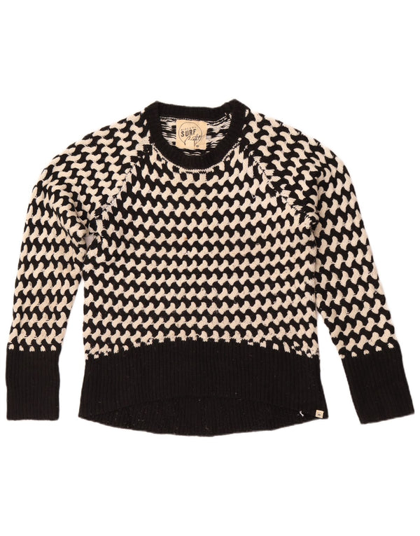 Maglione maglione girocollo da donna Rip Curl US 8 medio a righe nere
