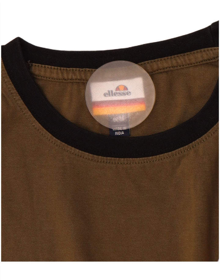 T-shirt da uomo ELLESSE media kaki