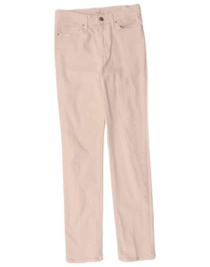 Jeans slim snellenti da donna Levi's W28 L31 cotone bianco