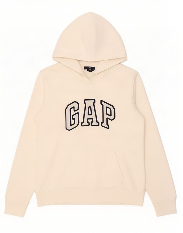 Felpa con cappuccio grafica da donna Gap UK 14 Medium White